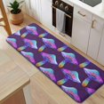 thumbnail image 5 of Colorful Mushroom Pattern Purple Pattern Kitchen Rug Mat,Kitchen Runner Rugs Non Skid Washable,Decorative Kitchen Floor Mats for Kitchen,Sink,Laundry,17"x47.2", 5 of 7