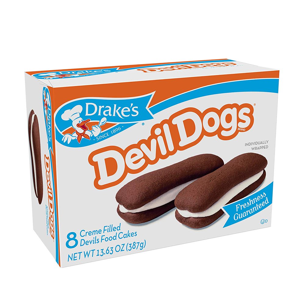Drakes Devil Dogs Cakes Crème Filled Devils Food Cakes 48 Ct