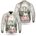 thumbnail image 3 of Easter Egg Ragdoll Bunny Ear Welcome Spring Truck All Over Print 3D Baseball Jacket Cat Lover Kitten Owner Gifts Idea Bomber Jacket Softball - 12002, 3 of 6