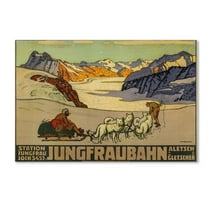 Trademark Fine Art 'Jungfrau Bahn' Canvas Art by Vintage Apple Collection