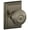 Grey, variant on Schlage Lock Company F40GEO621ADD Addison Collection Georgian Privacy Knob, Distressed Nickel
