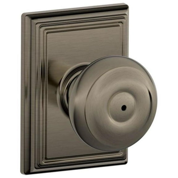 SCHLAGE F40 GEO 620 ADD Knob Lockset,Mechanical,Privacy,Grd. 2