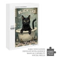 thumbnail image 6 of 1000 Piece Jigsaw Puzzle 20" x 30" Finished Size Black Cat Wash Your Paws Jigsaw Puzzles for Adults Educational Games Colorful Puzzles for Home Decoration, 6 of 8