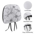 HANSHB Car Seat Headrest Covers, Universal Car Seat Head Rest Protector