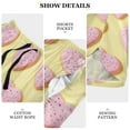 thumbnail image 6 of Women's Soft Sleep Shorts Relaxed Fit Lounge Pajama Bottoms Shorts for Women Pajama for Home and Comfort Pink Heart-shaped Cookies, 6 of 8
