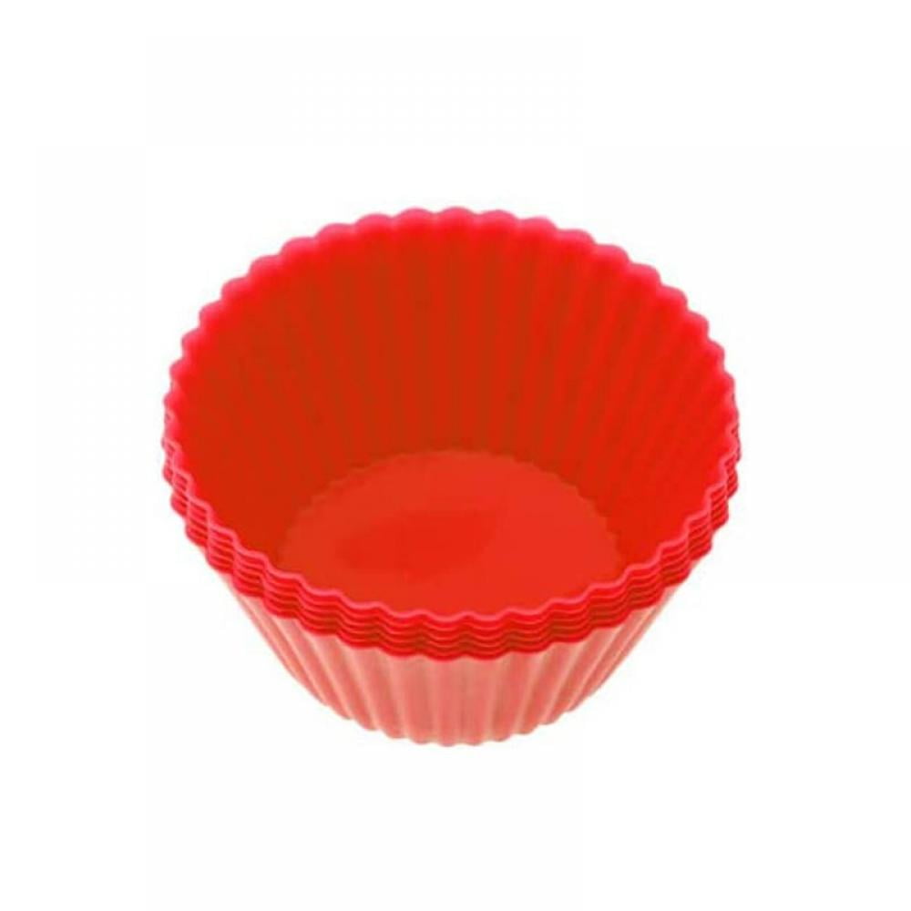 Round 7cm Silicone Cupcake Baking Mol, Reusable Silicone Cupcake Molds