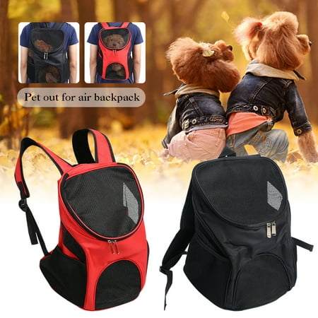 Outdoor Double Shoulder Bag Backpack Pet Travel Dogs Cat Carrier Mesh