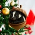 thumbnail image 6 of Summercome 2026 New Forest Animal Acorn Ornaments, 2D Cozy Forest Ornaments for Christmas Tree, Pine Cone Animal Decoration Hanging Holiday Home Decor Xmas Gift Fillers (D), 6 of 7