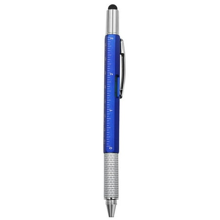 

Multi Function Tool Ruler Stylus Ballpoint Screwdriver Touch Screen 7 in1 Pen