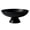 black, variant on Studyset Concrete Pedestal Decorative Bowl, Large Centerpiece Tray for Fruit, Keys, Shallow Cement Catch-All Accent Ideal for Coffee Table or Home Display 11"D x 4"H