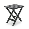 Camco Adirondack Table | Lightweight and Easy to Setup | Durable ABS Plastic, Charcoal (51881)