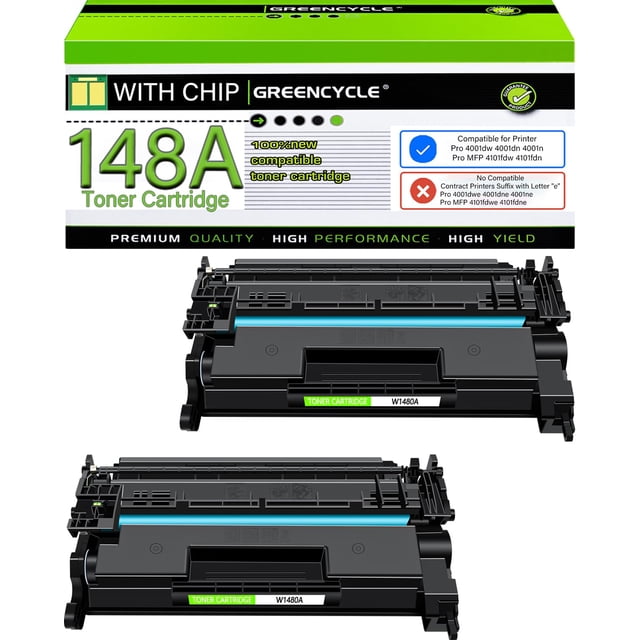 Cartucho de tóner greencycle 148A W1480A compatible con HP 148A