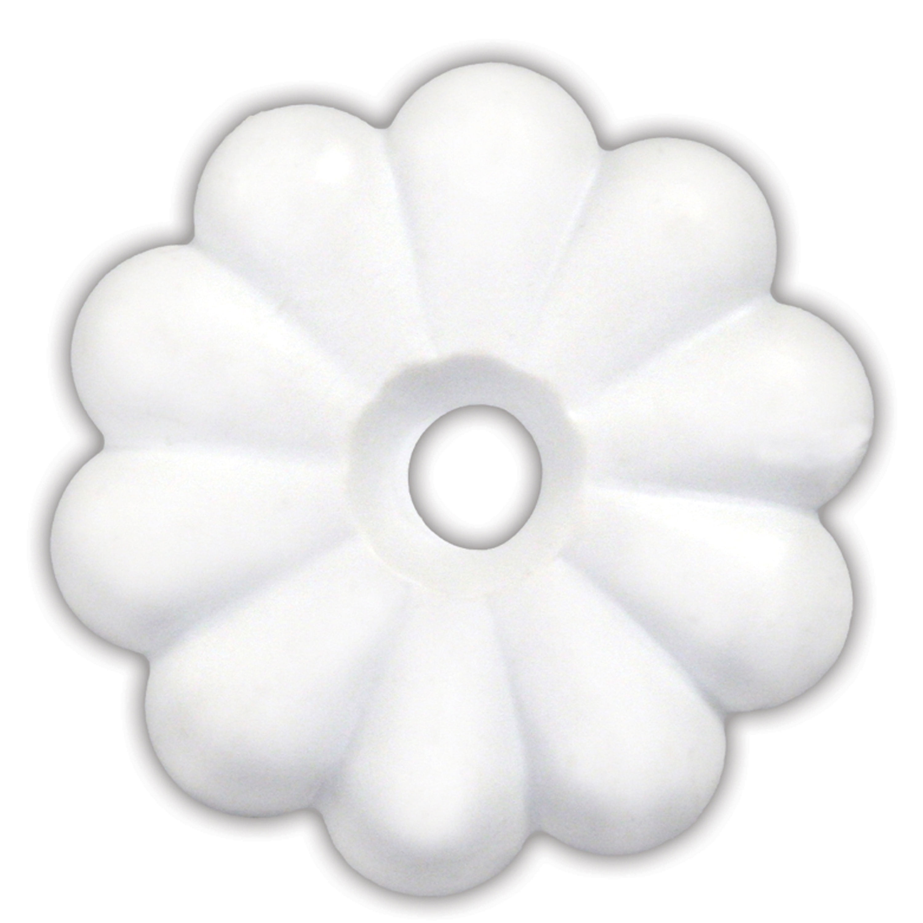 Pack of 14 White JR Products 20455 Plastic Rosette 