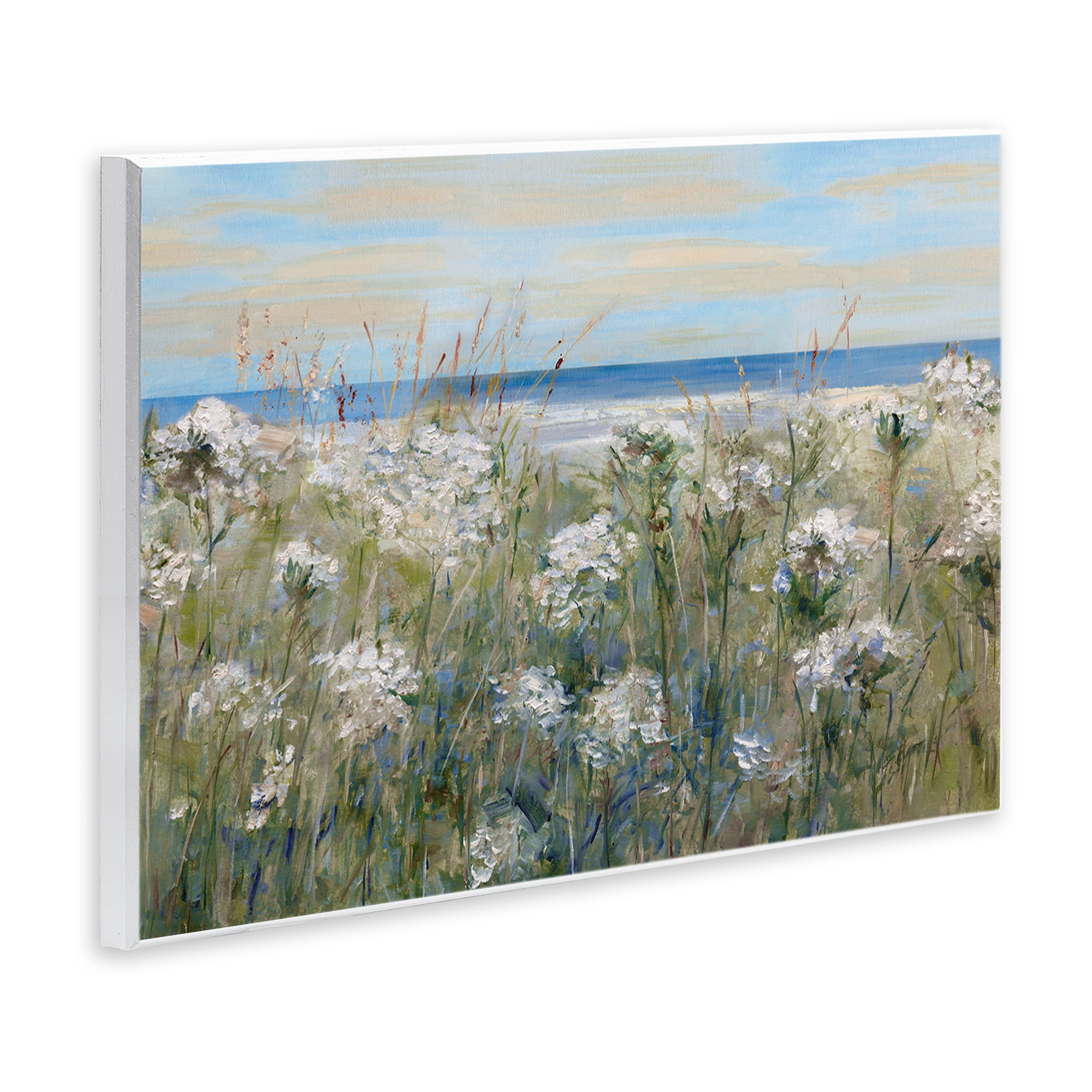 Stupell Industries Impressionist Seaside Meadow Wall Plaque Art, design by Sally Swatland