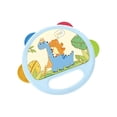 thumbnail image 1 of QIPOPIQ Hand-Clapping Tambourine Cute Cartoon Music Drum Early Education Musical Instrument Hearing Development Color Cognition Blue, 1 of 7