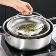 thumbnail image 4 of BESTYASH Thickened Material Steamer Basket Vegetable Steamer Silver 1Pack, 4 of 8