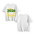 thumbnail image 4 of Happy New Year Shirt 𝓴𝓲𝓭𝓼 T-Shirt ,2026 Festive Party Tee For New Year Celebration, Casual Holiday Top For 𝓴𝓲𝓭𝓼 90cm White, 4 of 7