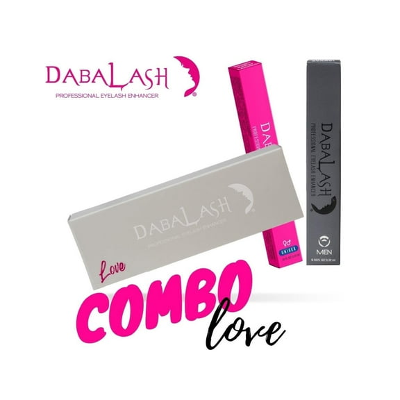 Tratamiento para pestañas, cejas, barba y bigote Dabalash, crecimiento para él y ella, combo dúo. Dabalash 2 Tratamientos Dabalash, ella y el
