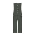 thumbnail image 4 of Cotton Linen Two Piece Sets for Women 2025 Wide Leg Two Piece Pants Set Casual Tank Tops Two Piece Outfits Summer Lounge Set, Limited Time Offer, 4 of 6