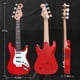 thumbnail image 2 of Guitarra eléctrica de juguete para niños, instrumento musical electrónico multifuncional de 4 cuerdas, guitarra portátil para niños, 2 of 2