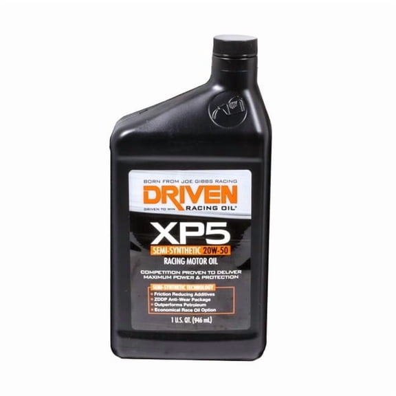 906 XP5 Semi-Synthetic Racing Oil - 20W50 - 1 qt. Bottle