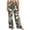 Black#1, variant on Womens Elastic High Waisted Palazzo Pants Leaf Printed Casual Beach Wide Leg Trousers with Pockets
