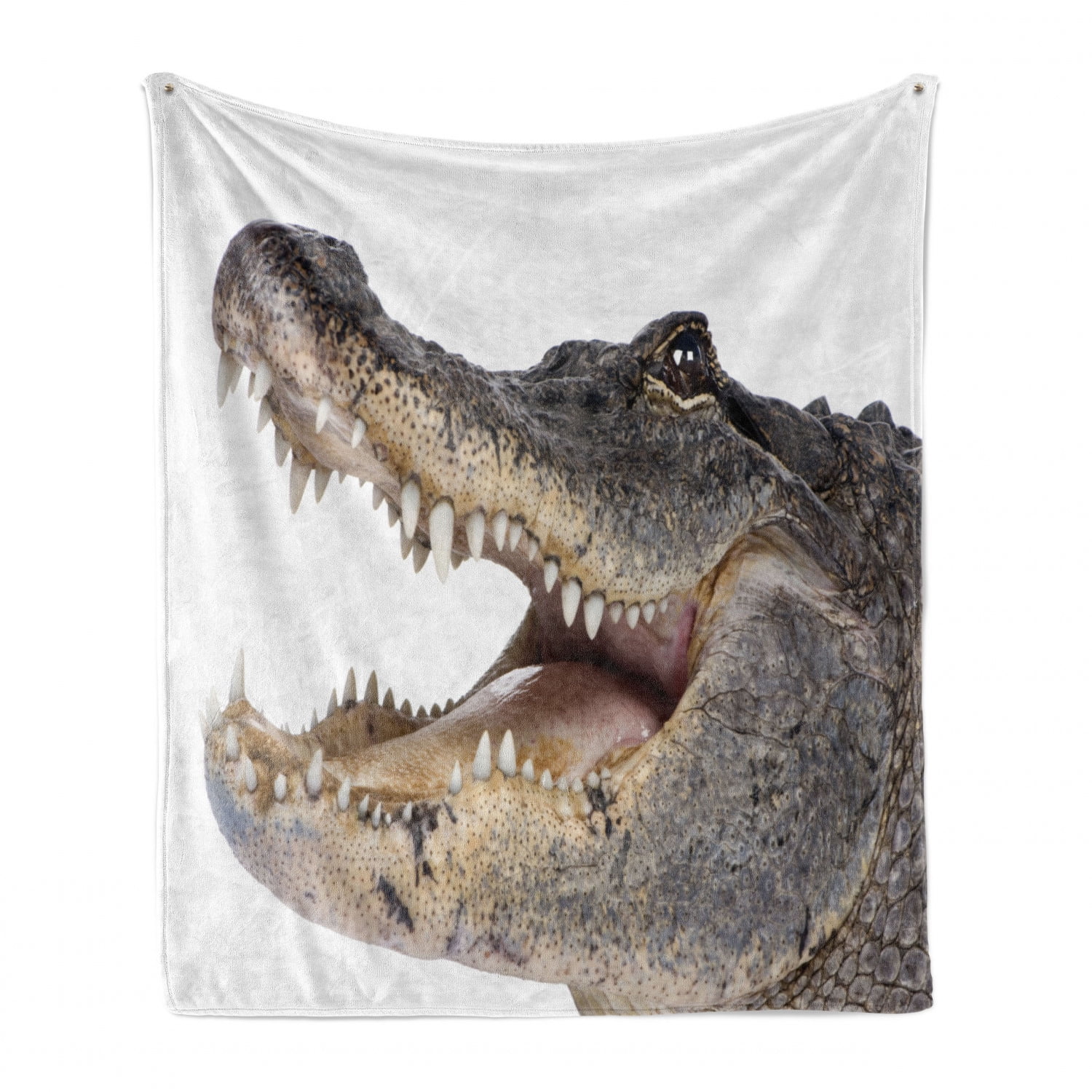 Crocodile Soft Flannel Fleece Throw Blanket Crocodile Soft Flannel Fleece Throw Blanket