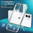 thumbnail image 2 of Crystal Clear Case for iPhone 12, [Not Yellowing] [Camera Protection] [Military Grade Drop Tested] Transparent Shockproof Protective Phone Case Soft Silicone Slim Cover, 6.1 inch, Silver, 2 of 16