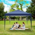 thumbnail image 3 of HOTEEL Canopy 10x10 Waterproof Pop up Canopy Tent with 4 Sidewalls Outdoor Event Shelter Tent for Parties Sun Shade Party Commercial Canopy with Carry Bag, Dark Blue(without Vent), 3 of 8