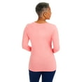 thumbnail image 5 of Healing Hands Women's Underscrub Soft Knit Melissa Longsleeve Scrub Tee with Breathable & Easy Care Fabric 5047, 5 of 7