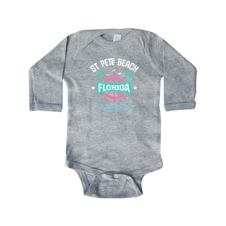 

Inktastic St Pete Beach Florida Gift Baby Girl Long Sleeve Bodysuit