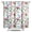 White-151, variant on Waterproof Pioneer Shower Curtain 84x72 Inch Polyester Unique Colorful Floral Shower Curtain for Bathroom Hotel Home Decor with 12 Plastic Hooks
