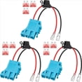 thumbnail image 1 of 3X 12 AWG Wire Harness Connector Replacement Compatible with Peg-Perego 12V SLA Battery Ride on Vehicle Riding Toys,3x connection harness 9x fuse,Blue, 1 of 6
