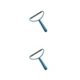 thumbnail image 2 of Matsuzay Removedor de pelusas de metal PP Reemplazo portátil Ergonómico Antideslizante Anti-óxido Manual Cepillo de rodillo de pelo para Azul 2piezas, 2 of 6