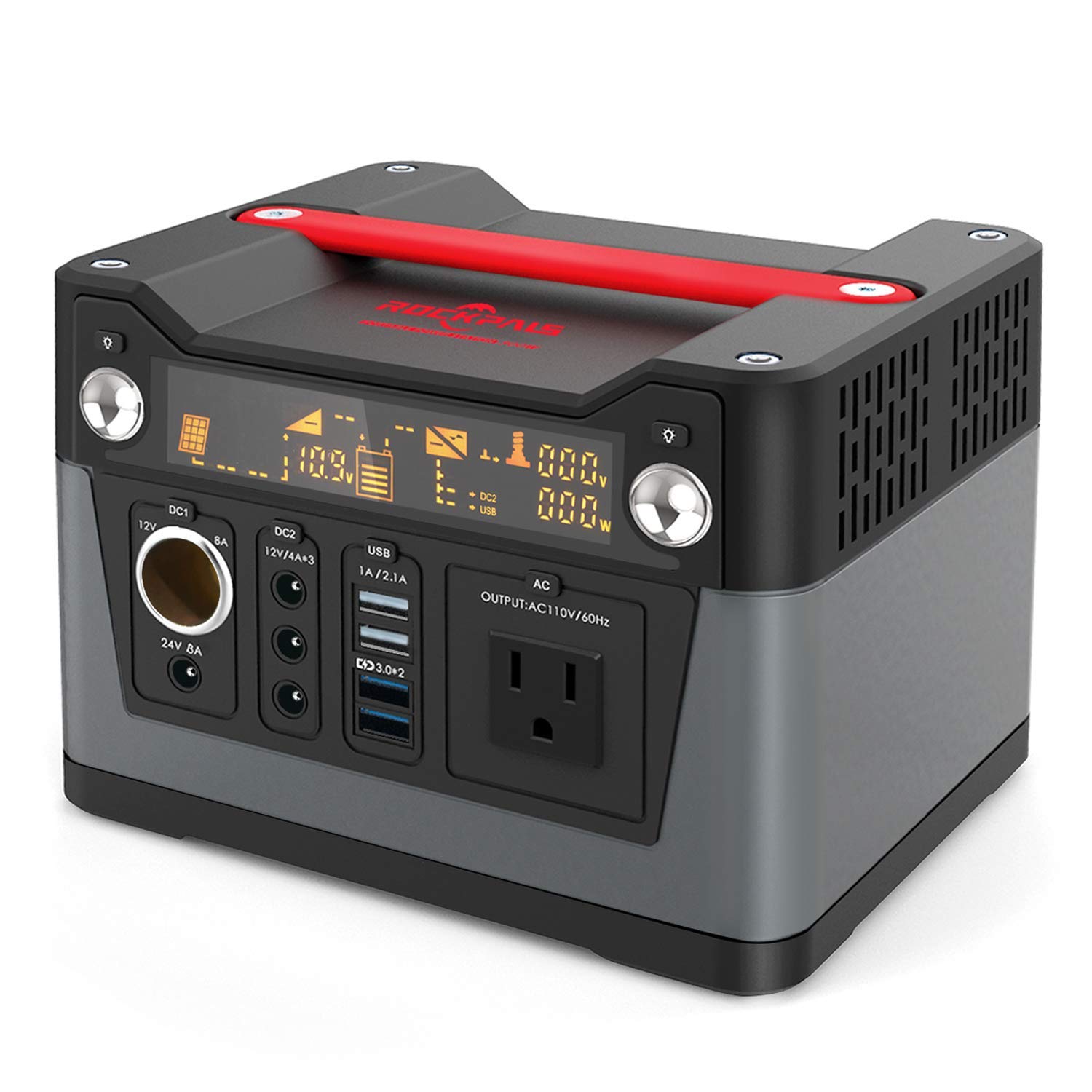 New Arrival Rockpals 300W Portable Power Station  75000mAh 