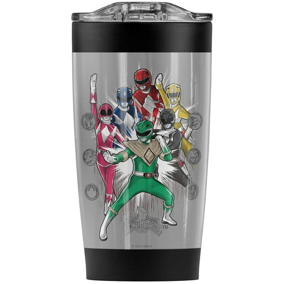 Power Rangers/Ranger Manga Stainless Steel Tumbler 20 oz Coffee Travel Mug/Cup, Vacuum Insulated & Double Wall with Leakproof Sliding Lid | Great for Hot Drinks and Cold Beverages
