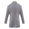 thumbnail image 5 of Women's Classic Fit Blazer, Two Button Closure Suit Jacket, Notch Lapel Work Blazer, Long Sleeve Open Front Jacket, Business Casual Blazer, Pocket Detail Blazer, Office Wear Jacket Grey, 5 of 6