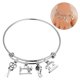 thumbnail image 3 of Pulsera de acero inoxidable para mujer Costura Máquina Charm Pulsera Joyería, 3 of 4