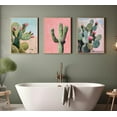 thumbnail image 2 of Southwestern Desert Canvas Wall Art Saguaro Cactus Painting Picture Wall Decor Pink and Green Plant Landscape Poster Print Artwork for Bedroom livingroom Home Decoration【UND】, 2 of 7