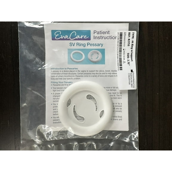 Pessary EvaCare Ring Size 4 Silicone | R275S