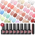 thumbnail image 2 of Coscelia Gel Nail Polish 25 Colors Gel Polish Set Translucent Jelly Milky Gel Polish Set Sheer Red Pink Neutral Nude Colors Soak off French Nail Art Manicure DIY at Home Gifts for Women, 2 of 10