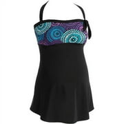 Tessuto Maternity Bandeau Swimdress Two-Piece Swimsuit