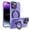 Lightpurple, variant on ELEHOLD Case for iPhone 16 Pro Max, Military-Grade Translucent Case with Magnetic O-Ring Stand [Compatible with MagSafe Accessory],Black