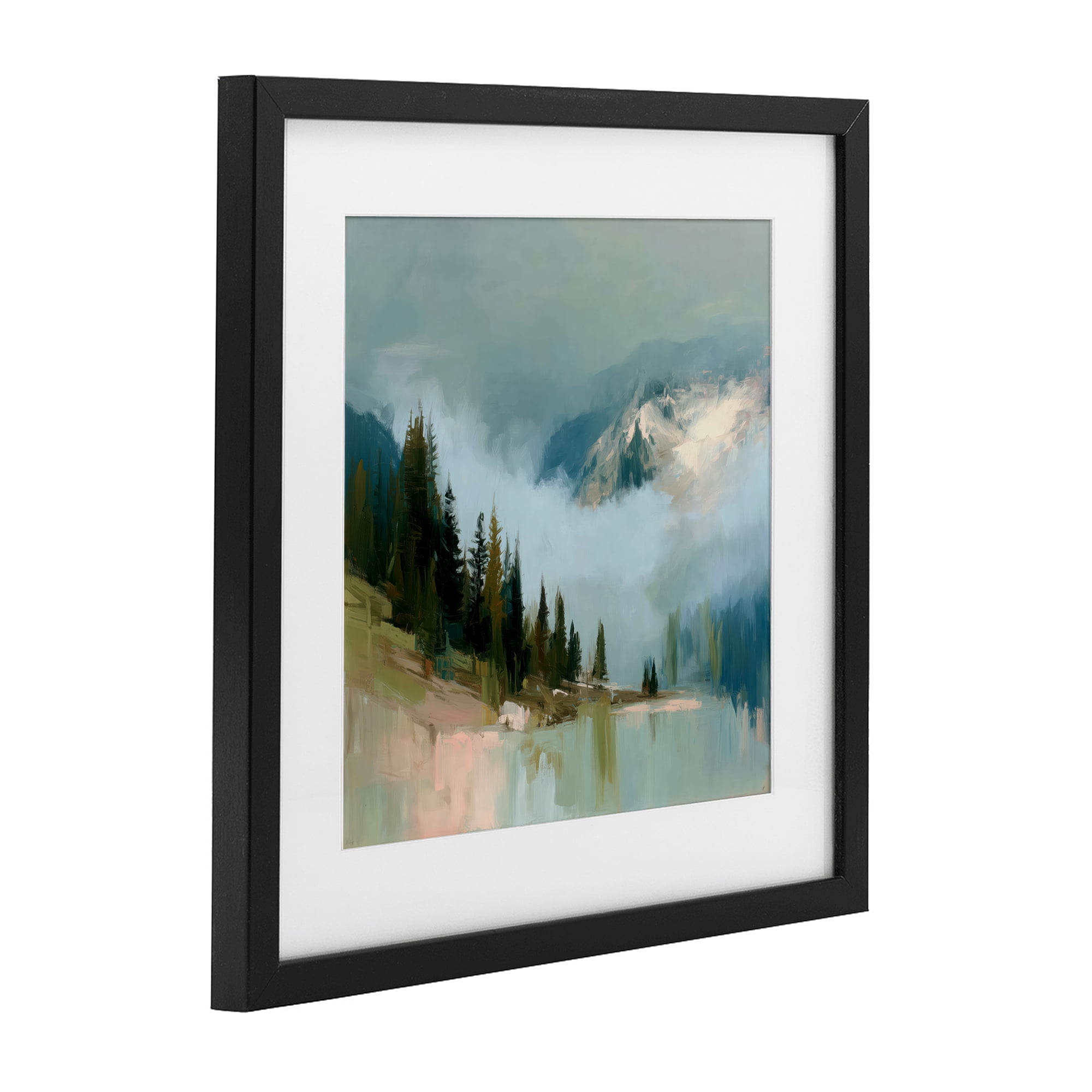 Stupell Industries Fog On The Mountains Black Framed Print Under Glass, design by Kim Curinga