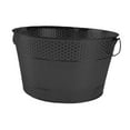 thumbnail image 2 of Esquirla Ice Bucket Beverage Tub Round Lightweight Organizer Metal Drink Storage Bucket for Chilling Bar Champagne Cocktails Black, 2 of 8