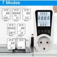 thumbnail image 4 of 3680W MAX/16A 3680W MAX/16A Medidor de electricidad para salida, Medidor de costos de energía, Medidor de corriente, Toma de corriente, Medidor de electricidad con pantalla LCD esquí esquí Gafas de esquí, 4 of 5