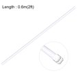thumbnail image 2 of Unique Bargains Clear Rigid PVC Pipe 19/32'(15mm) ID x 5/8'(16mm) x 2ft 0.02' Wall Round Tube Tubing, 2 of 5