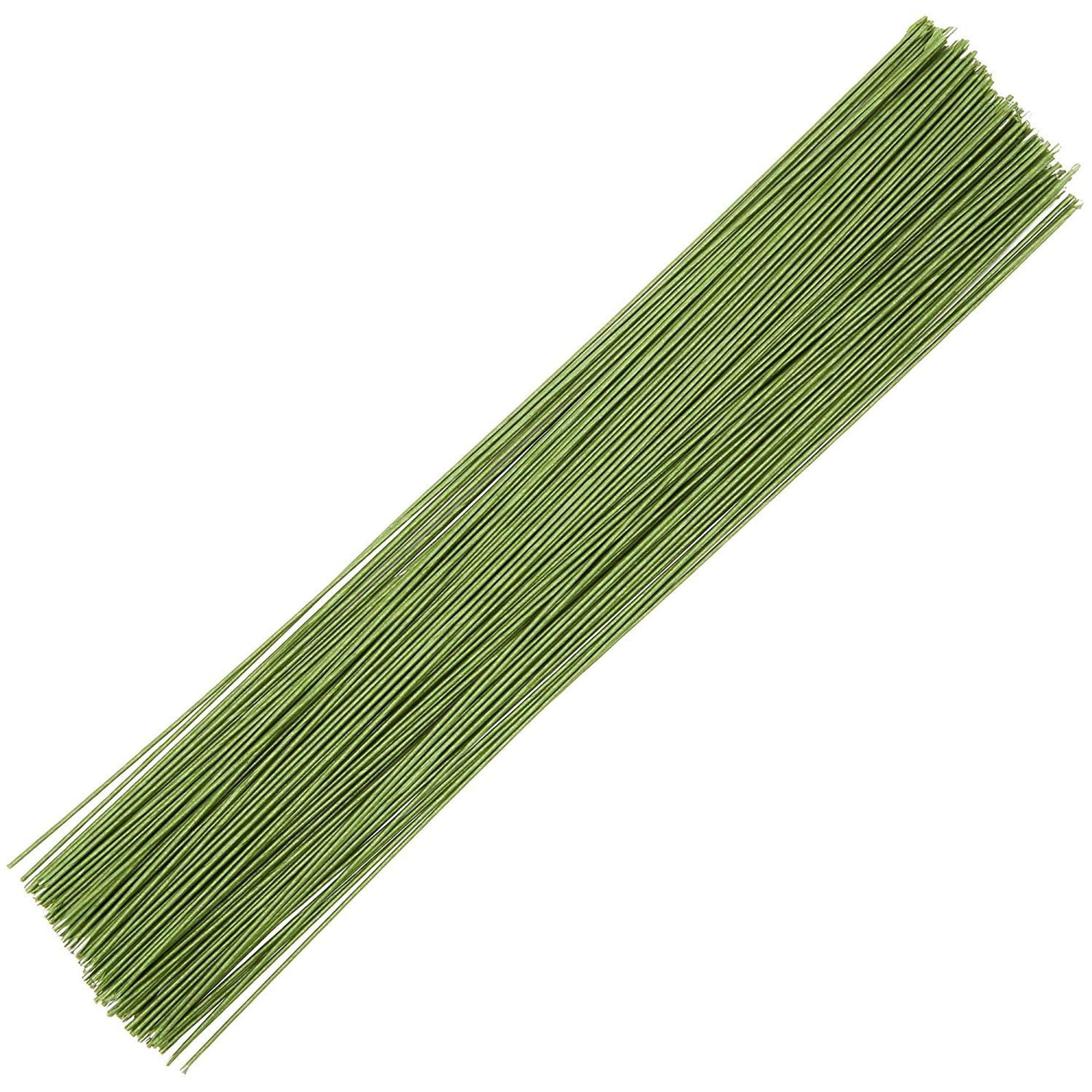 140 Counts Floral Flower Wire Stems, Wrapped 16 Gauge for ...