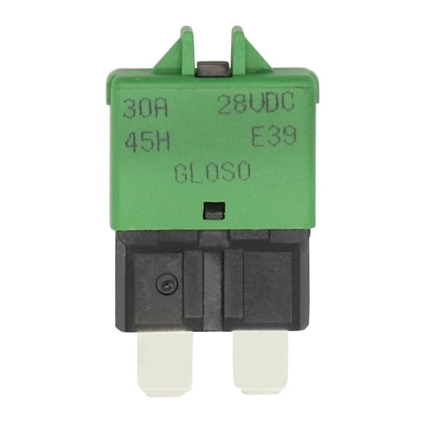 Bsvklp Fusible Hoja Disyuntor ATC Reinicio Manual DC32V para Coche Y Barco (30A Verde)
