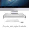 thumbnail image 3 of TOPINCN Monitor Stand Organizer,Aluminum Alloy Monitor Riser Notebook Laptop Desk Stand Organizer Shelf Silver, Monitor Shelf, 3 of 7